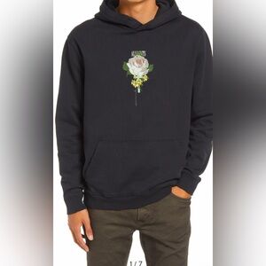 All Saints Wreath Black Graphic Hoodie